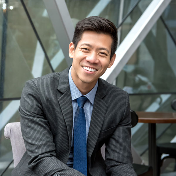 young smiling businessman